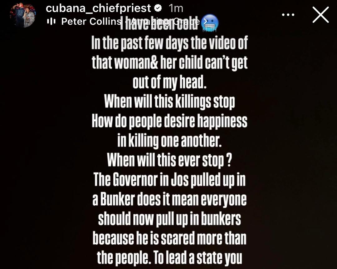 Jos att@ck was done to embarrass President Tinubu on his birthday - Socialite, Cubana Chiefpriest